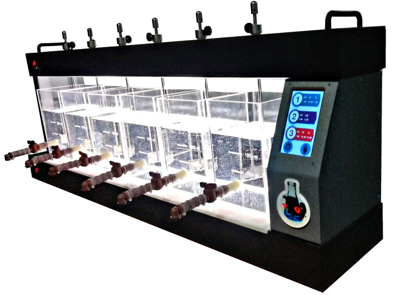 Floculador, equipo para prueba de jarras 6 puestos Version Touch